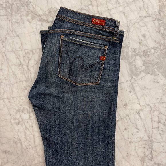 Citizens of Humanity Ingrid #002 Low Waist Flare Stretch Jeans Women's Size 28 - Picture 6 of 11